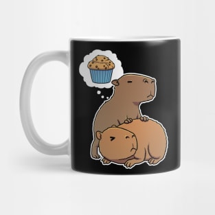 Capybara hungry for Chocolate Chip Muffins Mug